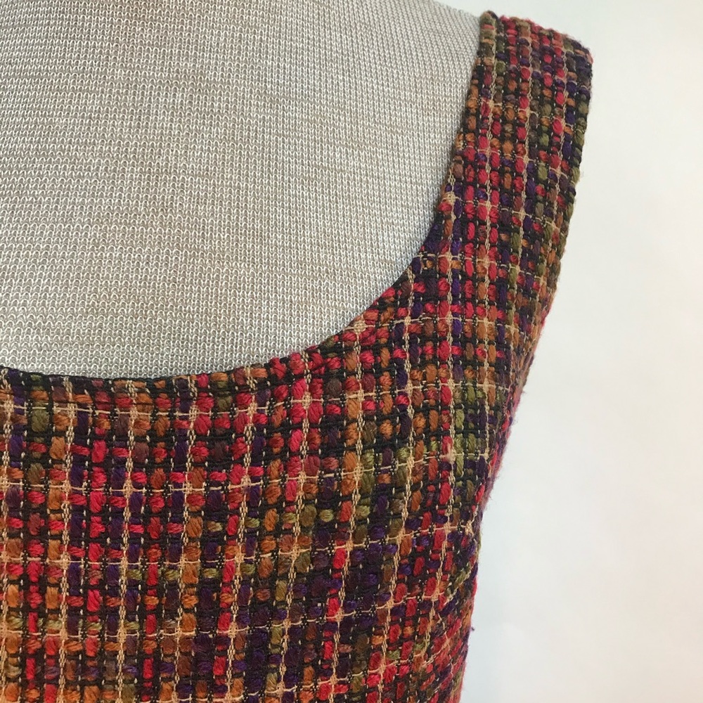 EShakti Tweed Dress Wool Blend  Size 14 - Picture 4 of 8